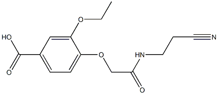 4-{2-[(2-cyanoethyl)amino]-2-oxoethoxy}-3-ethoxybenzoic acid 구조식 이미지