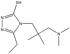 4-{2-[(dimethylamino)methyl]-2-methylpropyl}-5-ethyl-4H-1,2,4-triazole-3-thiol Structure