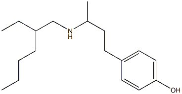 4-{3-[(2-ethylhexyl)amino]butyl}phenol 구조식 이미지