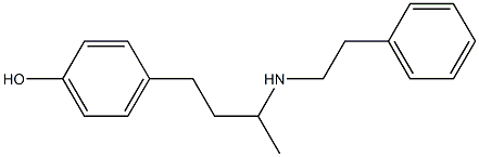 4-{3-[(2-phenylethyl)amino]butyl}phenol Structure