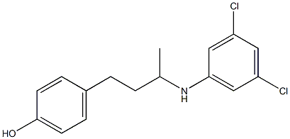 4-{3-[(3,5-dichlorophenyl)amino]butyl}phenol Structure