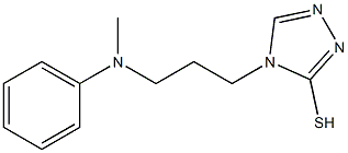 4-{3-[methyl(phenyl)amino]propyl}-4H-1,2,4-triazole-3-thiol Structure