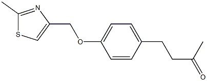 4-{4-[(2-methyl-1,3-thiazol-4-yl)methoxy]phenyl}butan-2-one Structure