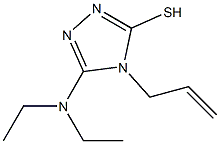 4-allyl-5-(diethylamino)-4H-1,2,4-triazole-3-thiol 구조식 이미지