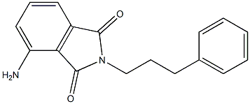 4-amino-2-(3-phenylpropyl)-2,3-dihydro-1H-isoindole-1,3-dione 구조식 이미지