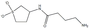 4-amino-N-(1,1-dioxidotetrahydrothien-3-yl)butanamide 구조식 이미지