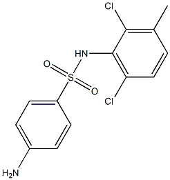 4-amino-N-(2,6-dichloro-3-methylphenyl)benzene-1-sulfonamide 구조식 이미지