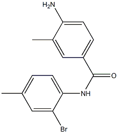 4-amino-N-(2-bromo-4-methylphenyl)-3-methylbenzamide 구조식 이미지