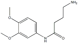 4-amino-N-(3,4-dimethoxyphenyl)butanamide Structure