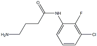 4-amino-N-(3-chloro-2-fluorophenyl)butanamide 구조식 이미지