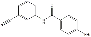 4-amino-N-(3-cyanophenyl)benzamide 구조식 이미지