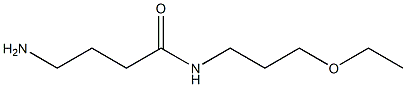 4-amino-N-(3-ethoxypropyl)butanamide 구조식 이미지