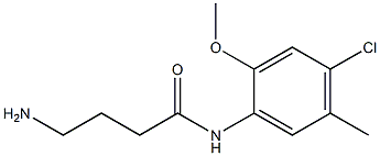 4-amino-N-(4-chloro-2-methoxy-5-methylphenyl)butanamide Structure