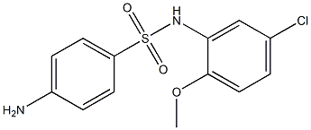 4-amino-N-(5-chloro-2-methoxyphenyl)benzene-1-sulfonamide Structure