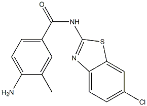 4-amino-N-(6-chloro-1,3-benzothiazol-2-yl)-3-methylbenzamide Structure