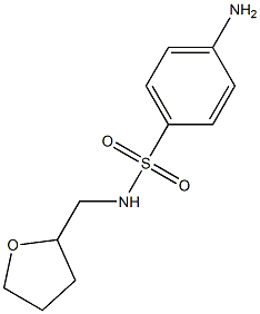 4-amino-N-(tetrahydrofuran-2-ylmethyl)benzenesulfonamide 구조식 이미지
