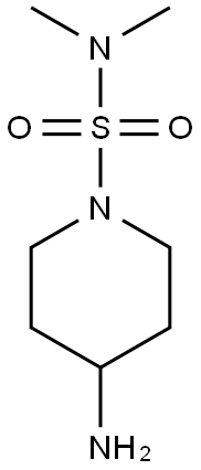 4-amino-N,N-dimethylpiperidine-1-sulfonamide 구조식 이미지