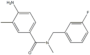 4-amino-N-[(3-fluorophenyl)methyl]-N,3-dimethylbenzamide Structure