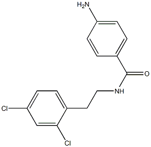 4-amino-N-[2-(2,4-dichlorophenyl)ethyl]benzamide 구조식 이미지