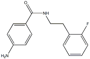 4-amino-N-[2-(2-fluorophenyl)ethyl]benzamide 구조식 이미지