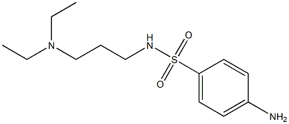 4-amino-N-[3-(diethylamino)propyl]benzenesulfonamide 구조식 이미지