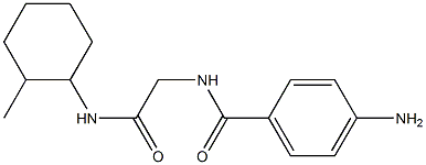 4-amino-N-{2-[(2-methylcyclohexyl)amino]-2-oxoethyl}benzamide Structure