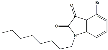 4-bromo-1-octyl-2,3-dihydro-1H-indole-2,3-dione 구조식 이미지