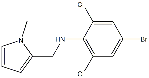 4-bromo-2,6-dichloro-N-[(1-methyl-1H-pyrrol-2-yl)methyl]aniline Structure