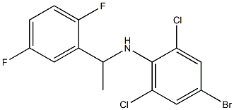 4-bromo-2,6-dichloro-N-[1-(2,5-difluorophenyl)ethyl]aniline 구조식 이미지