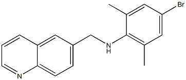 4-bromo-2,6-dimethyl-N-(quinolin-6-ylmethyl)aniline 구조식 이미지