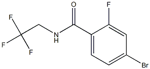 4-bromo-2-fluoro-N-(2,2,2-trifluoroethyl)benzamide Structure