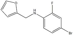 4-bromo-2-fluoro-N-(furan-2-ylmethyl)aniline 구조식 이미지