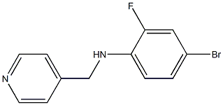 4-bromo-2-fluoro-N-(pyridin-4-ylmethyl)aniline 구조식 이미지