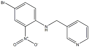 4-bromo-2-nitro-N-(pyridin-3-ylmethyl)aniline Structure