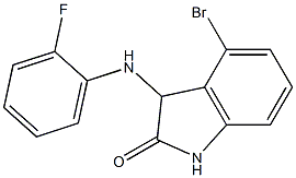 4-bromo-3-[(2-fluorophenyl)amino]-2,3-dihydro-1H-indol-2-one Structure