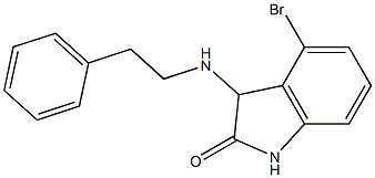 4-bromo-3-[(2-phenylethyl)amino]-2,3-dihydro-1H-indol-2-one 구조식 이미지
