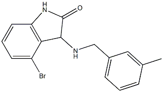 4-bromo-3-{[(3-methylphenyl)methyl]amino}-2,3-dihydro-1H-indol-2-one 구조식 이미지