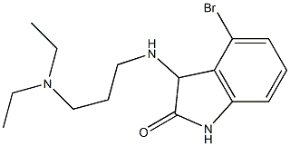 4-bromo-3-{[3-(diethylamino)propyl]amino}-2,3-dihydro-1H-indol-2-one Structure