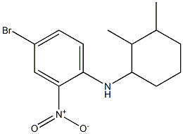 4-bromo-N-(2,3-dimethylcyclohexyl)-2-nitroaniline 구조식 이미지