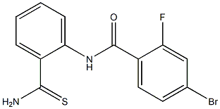 4-bromo-N-(2-carbamothioylphenyl)-2-fluorobenzamide 구조식 이미지