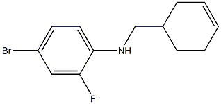 4-bromo-N-(cyclohex-3-en-1-ylmethyl)-2-fluoroaniline Structure