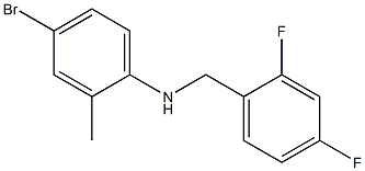 4-bromo-N-[(2,4-difluorophenyl)methyl]-2-methylaniline 구조식 이미지