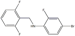4-bromo-N-[(2,6-difluorophenyl)methyl]-2-fluoroaniline 구조식 이미지