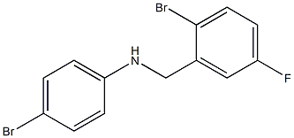 4-bromo-N-[(2-bromo-5-fluorophenyl)methyl]aniline 구조식 이미지