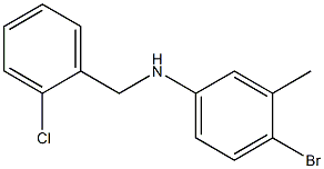 4-bromo-N-[(2-chlorophenyl)methyl]-3-methylaniline Structure