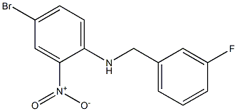 4-bromo-N-[(3-fluorophenyl)methyl]-2-nitroaniline 구조식 이미지