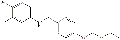 4-bromo-N-[(4-butoxyphenyl)methyl]-3-methylaniline Structure