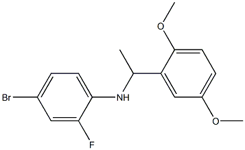 4-bromo-N-[1-(2,5-dimethoxyphenyl)ethyl]-2-fluoroaniline 구조식 이미지