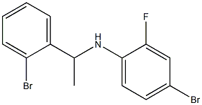 4-bromo-N-[1-(2-bromophenyl)ethyl]-2-fluoroaniline Structure