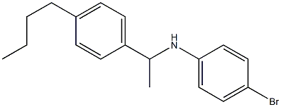4-bromo-N-[1-(4-butylphenyl)ethyl]aniline Structure